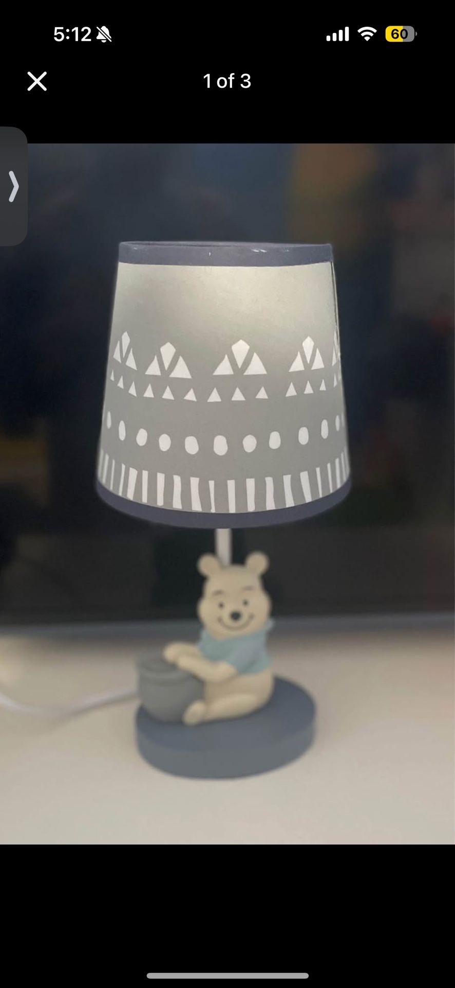 Winnie The Pooh Nursery Lamp