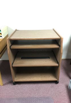 Wooden Desk on wheels