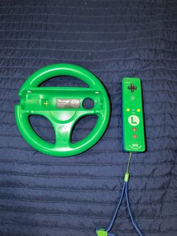 Luigi Wii Remote and Steering Wheel
