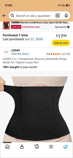 2 in 1 postpartum recovery belt, Body wraps  works for tighten loosen skin