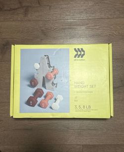 All in Motion Hand Weight Set 3, 5, 8 LB