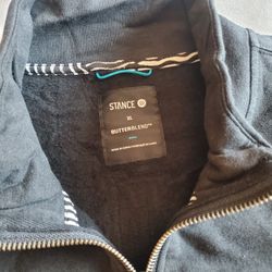 Stance 1/4 Zipper sweatshirt XL