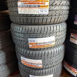 245/45R18 Arroyo Tires Con 50 Mil Millas De Garantía 