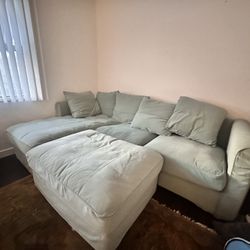 IKEA Couch and Ottoman with Storage $250 OBO
