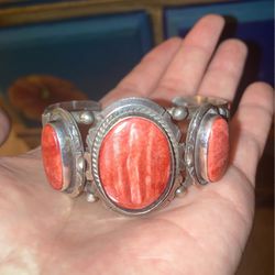Vintage Navajo Silver Bracelet 
