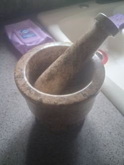 Marble Mortar and Pestle Set