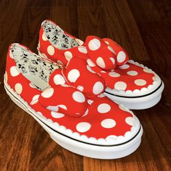 Vans Disney X Classic Authentic Gore Kids Minnie Mouse Shoes Size 3