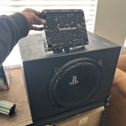 Jl Audio12” 12w0-4 Svc With A Box Sealed And Rockford Fosgate Amplifier R5001xD 