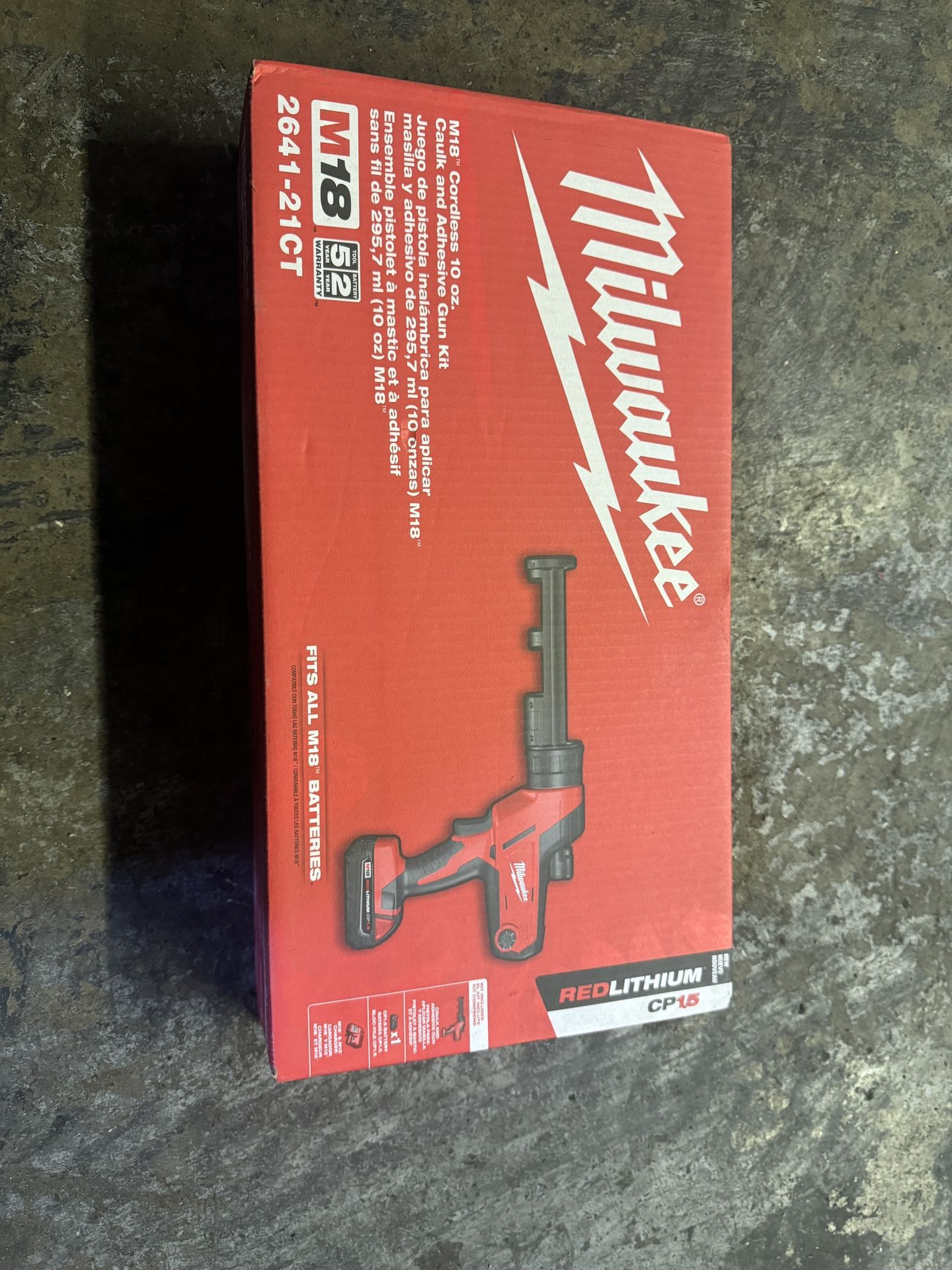 Milwaukee M18 Cordless Caulk/adhesive Gun 