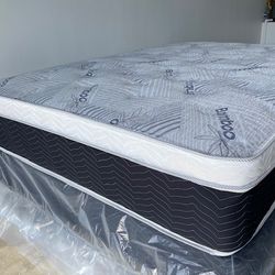 Queen Euro Bamboo Pillow Top!!