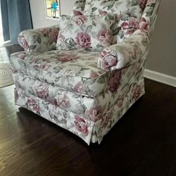 Vintage Floral Armchair Couch