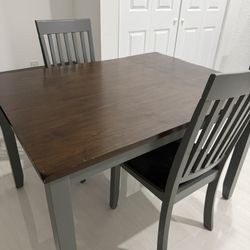 DINNING TABLE w/ CHAIRS AND BENCH
