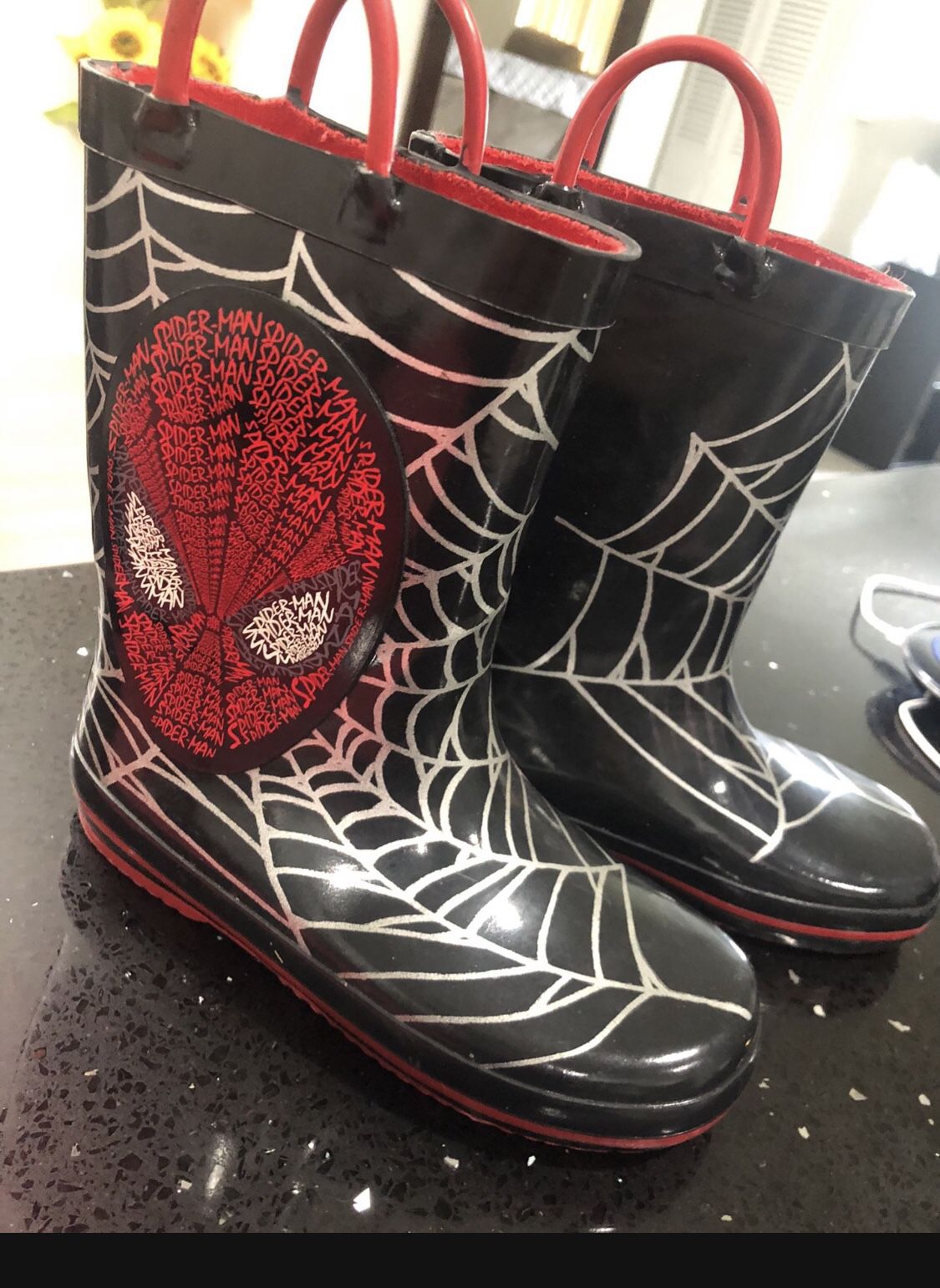 Rain boot Spider-boy  size 11