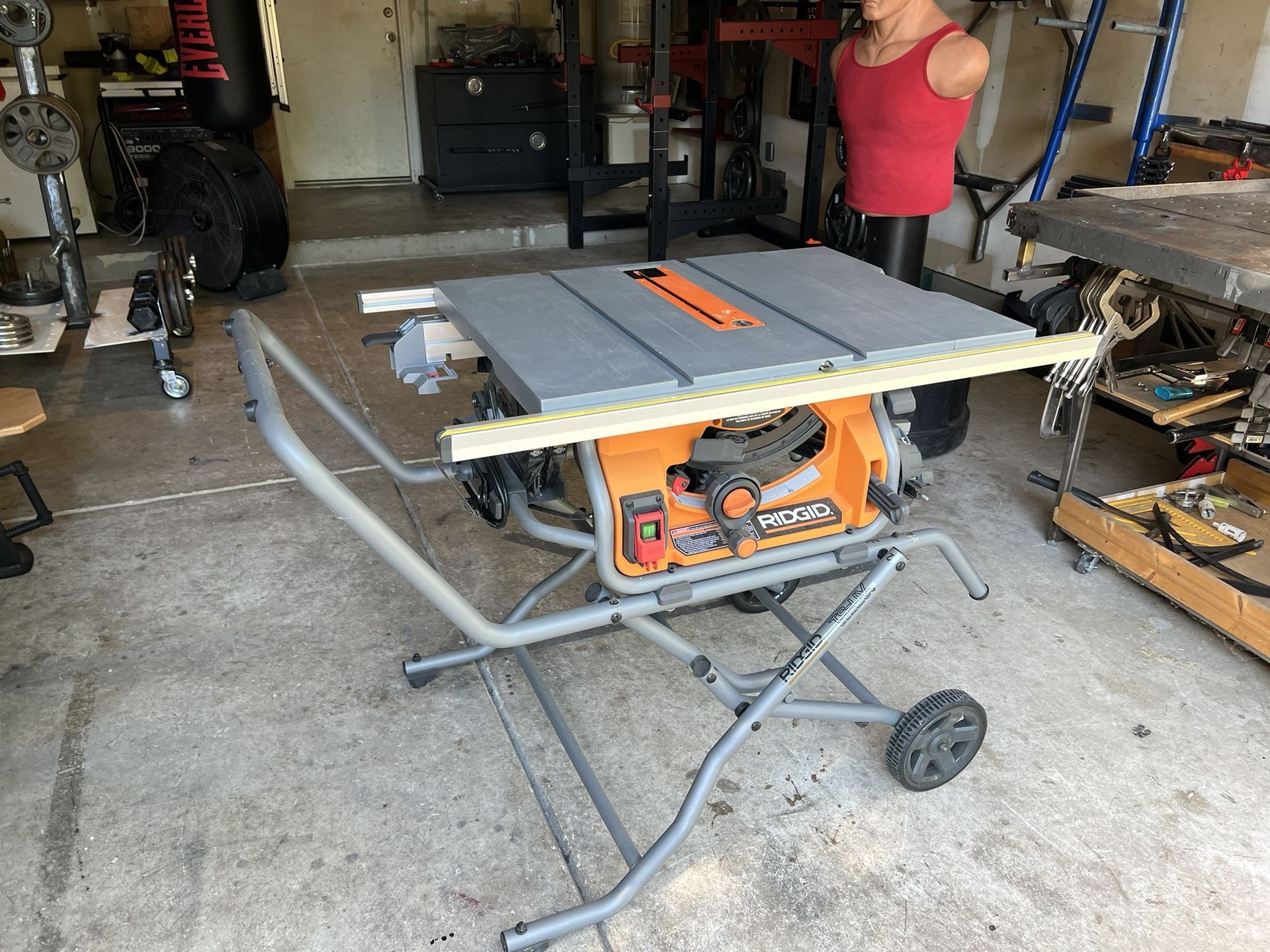 15 Amp 10 in. Portable Corded Pro Jobsite Table Saw with Stand