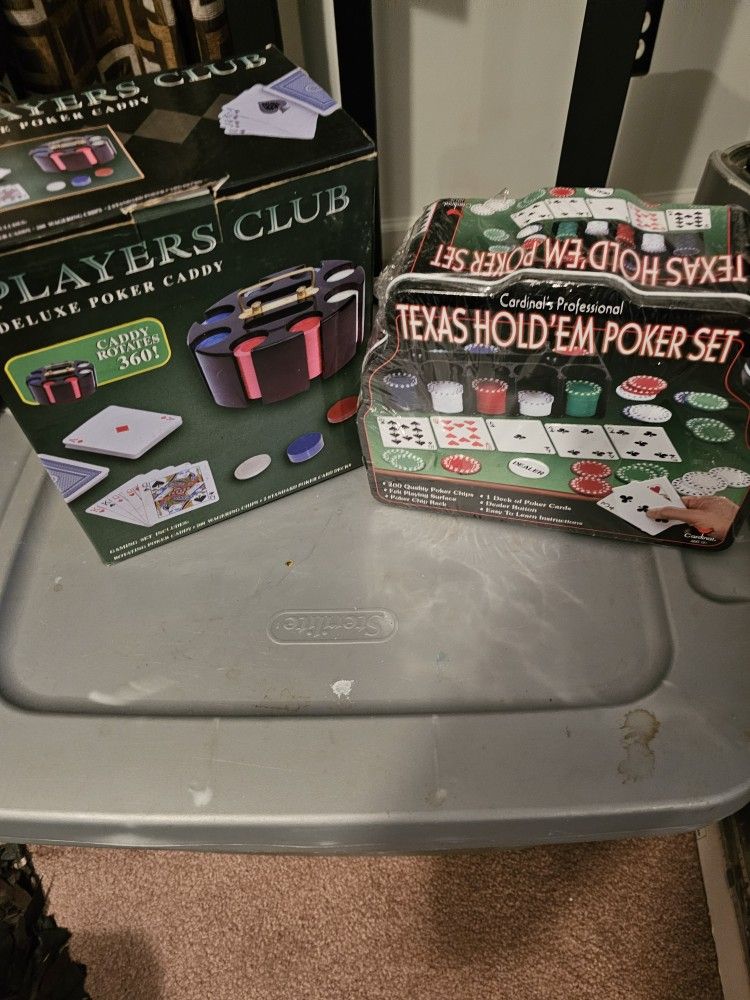 Texas Hold Em Poker Set And Deluxe Chips