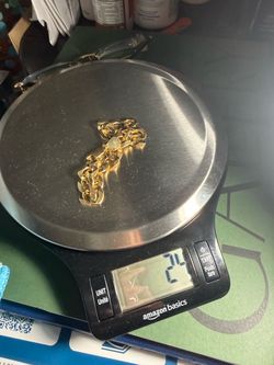 14kt GOLD CURB LINK BRACELET