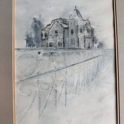 Original Vintage Watercolor Painting 