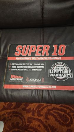 Flowmaster super 10s 2.5 center inlet/outlet pair