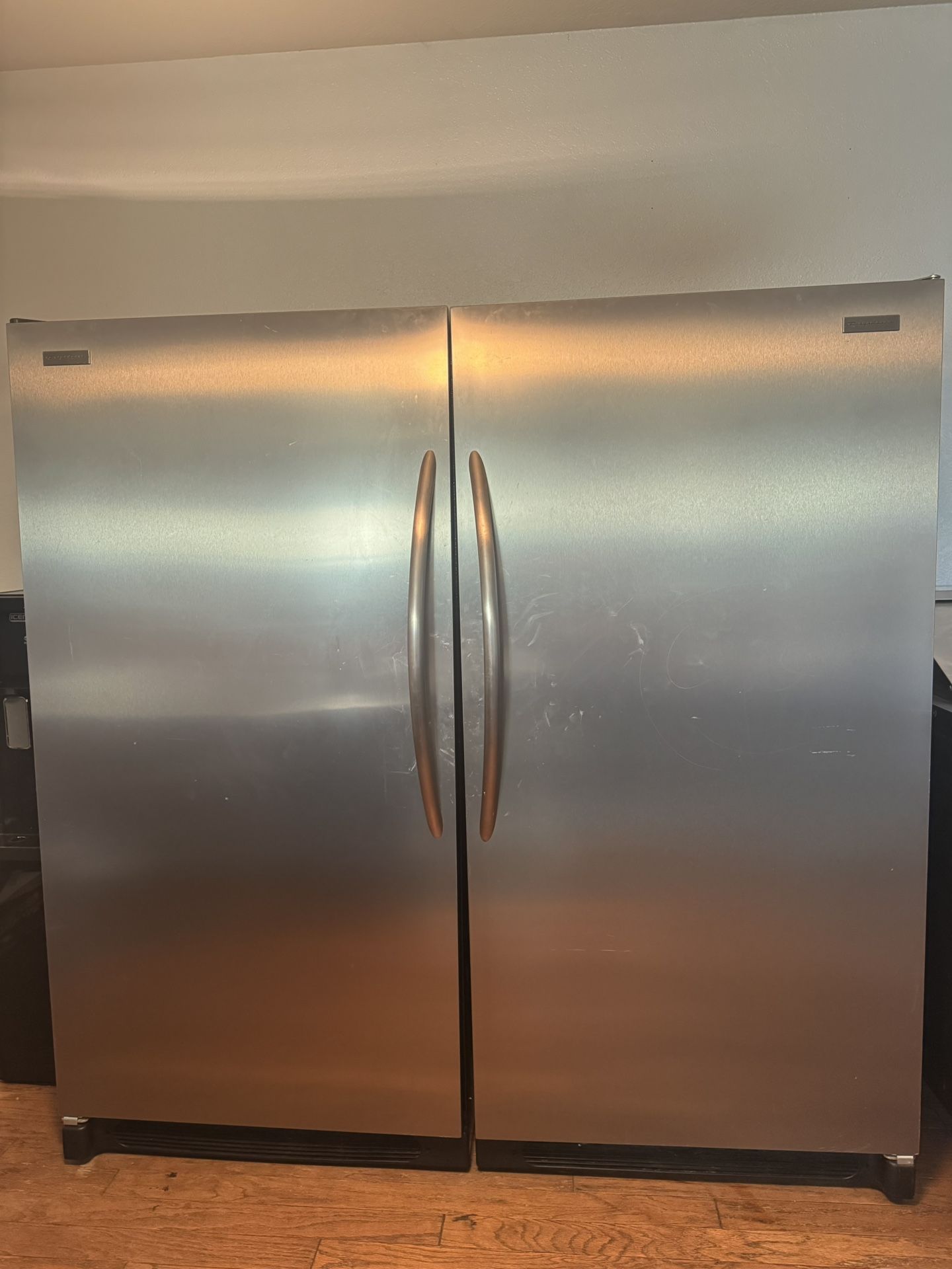 Commercial Fridge & Freezer Set Stainless Steel