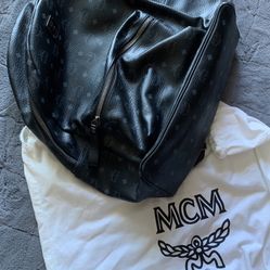 MCM Munchen Black Backpack 