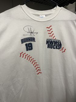 Seattle Mariner Great Jay Buhner Signed T Shirt