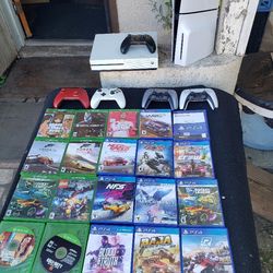 $460! No Games Just 2 Control & 2024 PS5 Slim 1TB. 2020 Xbox One S 1TB 3 Control no Games. $260!. Games $40! To $20!. PS5 Games $25! To $40! Each.