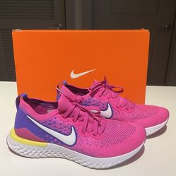 Nike Epic React Flyknit 2 Laser Fuchsia Size 9  Womens