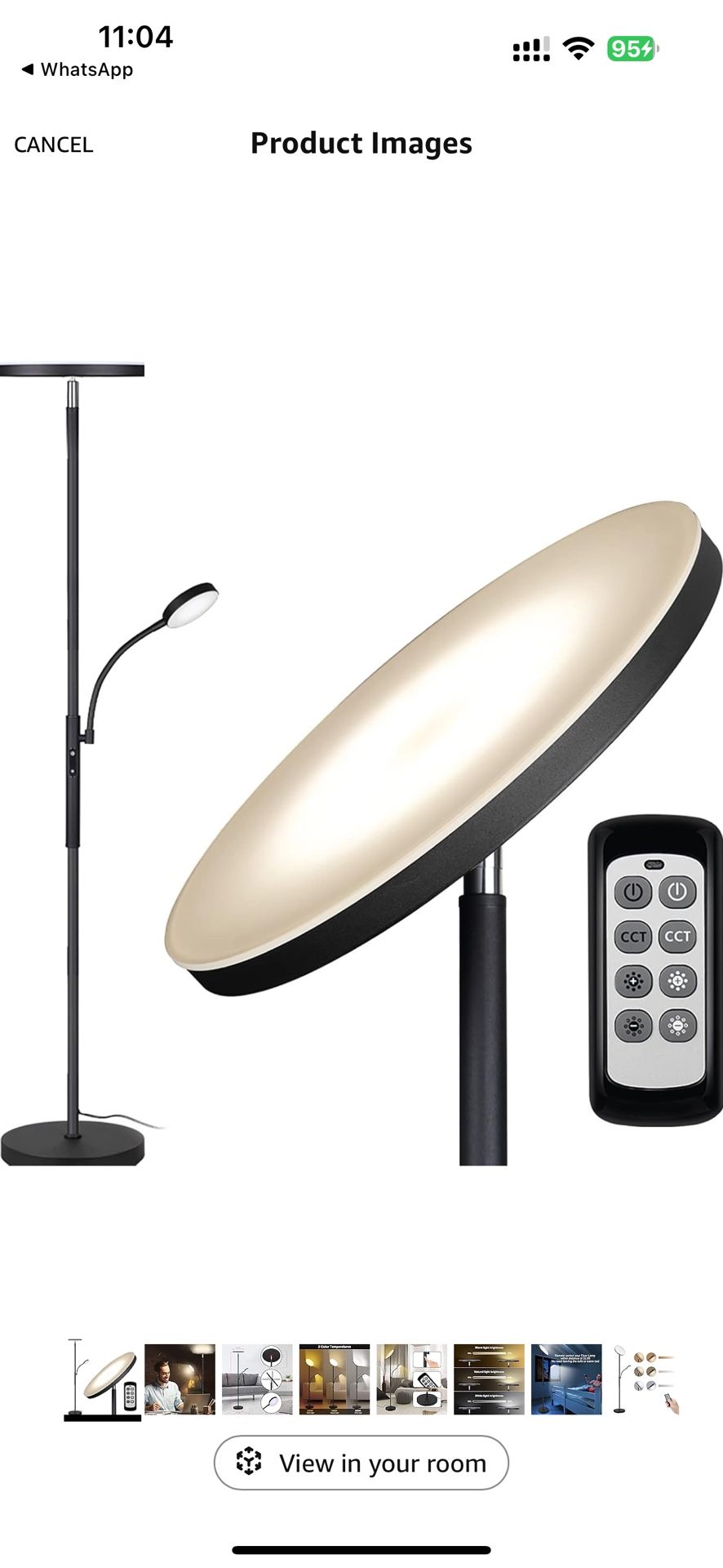 Floor Lamp With Remote