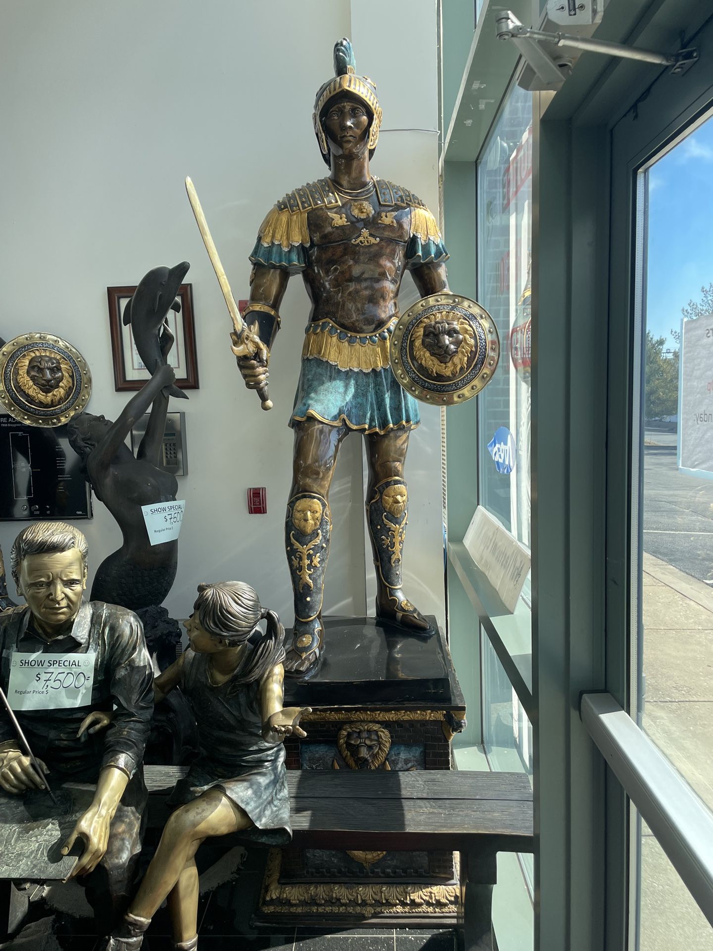 Metal Roman Warrior Statue #1
