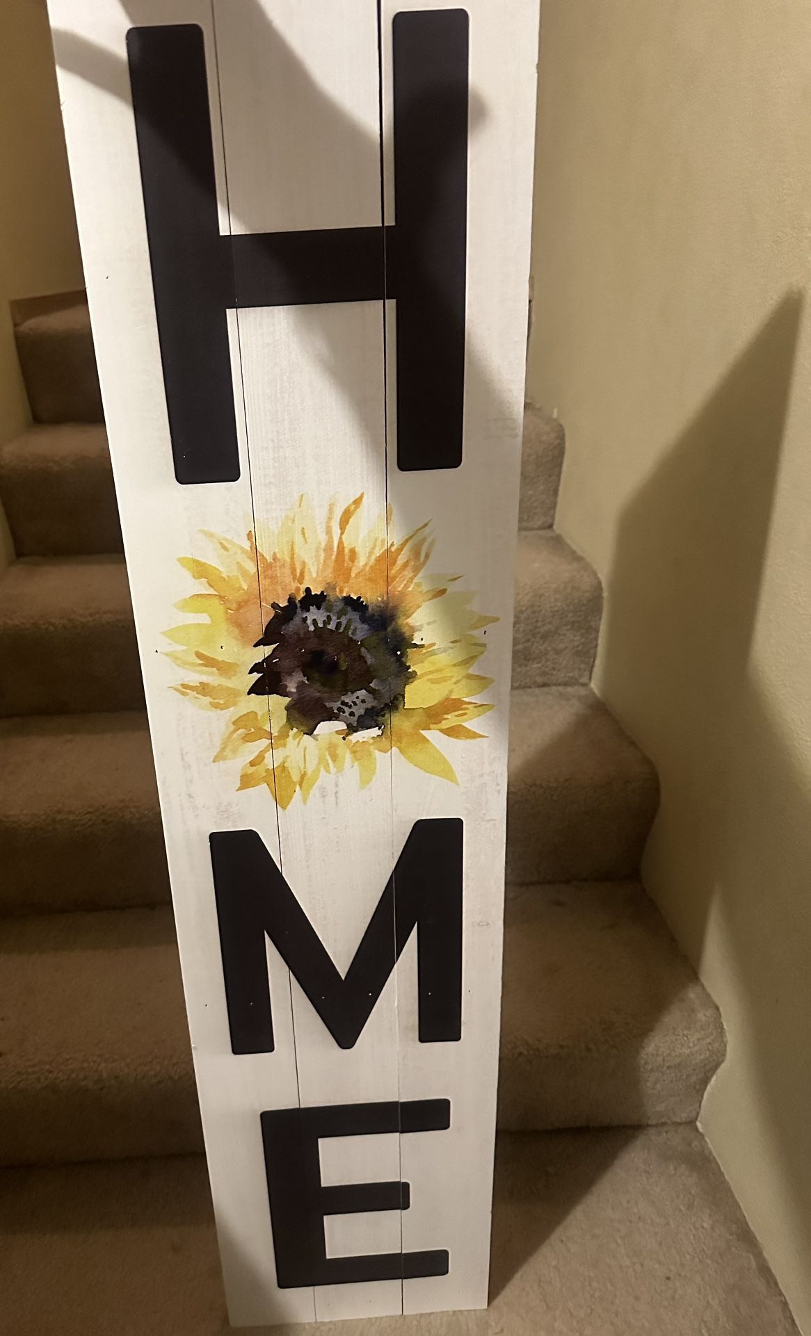 4ft Tall Sunflower “HOME” and WELCOME Sign