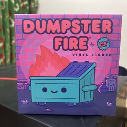 FYE Dumpster Fire Figure! Limited Edition Toy in box. Very rare