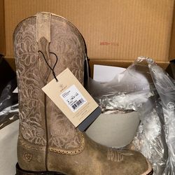 Ariat Women’s Round Up Remuda Western Boots Brown Bomber Sz 6 B Medium NEW