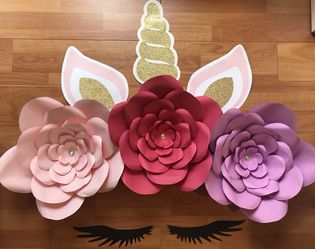 Unicorn flower decoration