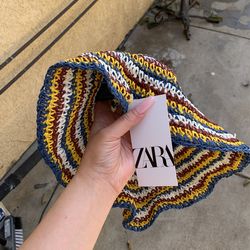 Zara Straw Bucket Hat