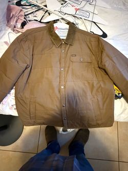 Brixton Men’s Brown Quilted Jacket – Large – $40
