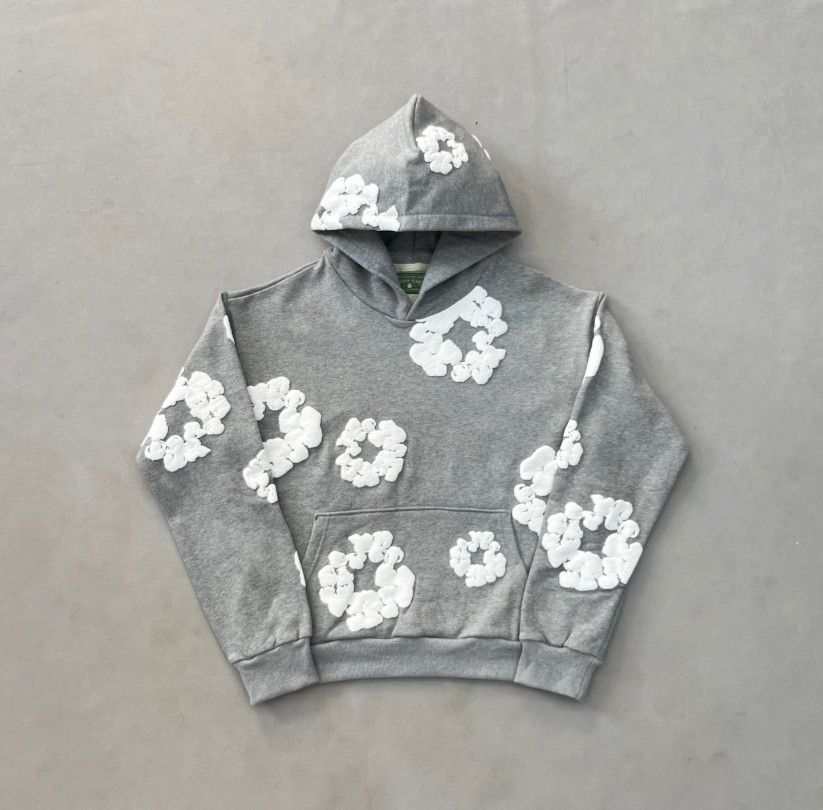 Denim Tear Hoodie - Grey