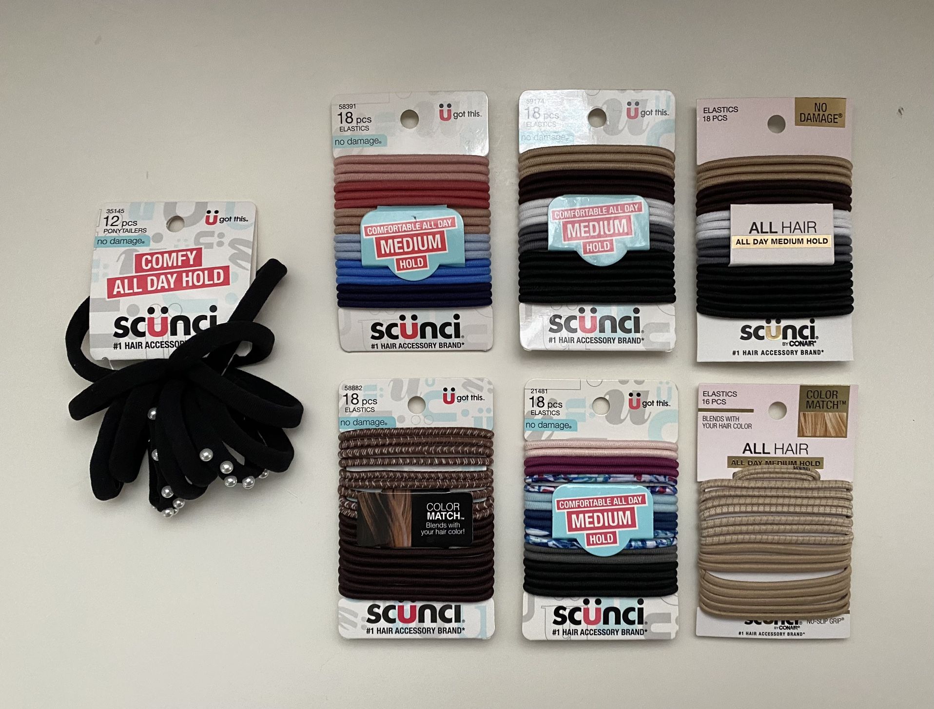 Scunci hair bands - pony tail holders