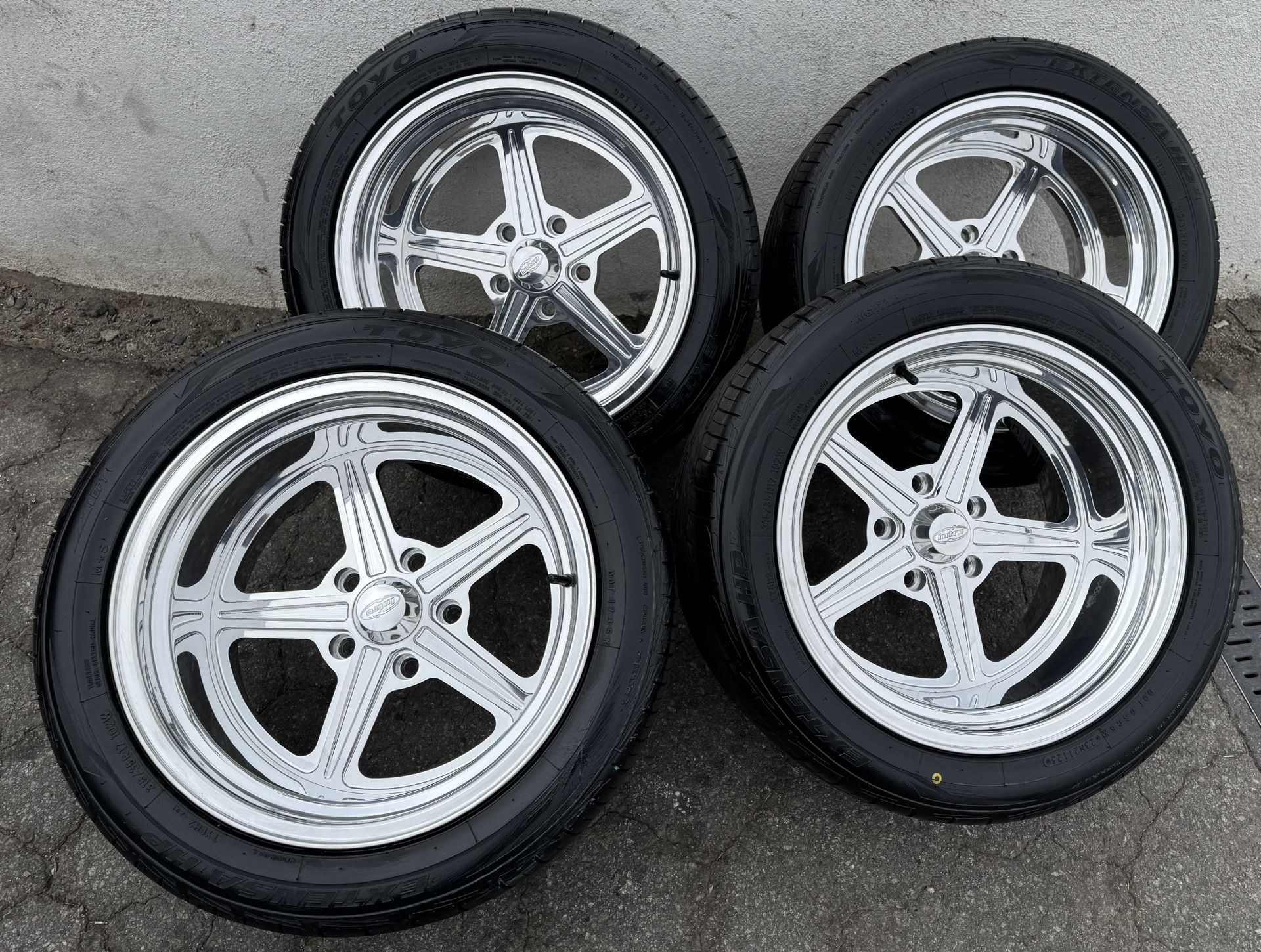 Intro Hauler All Polished 17x11 Wheels With Toyo Extensa 315/35/17 Tires For Obs Or C-10 Chevy🔥🔥🔥
