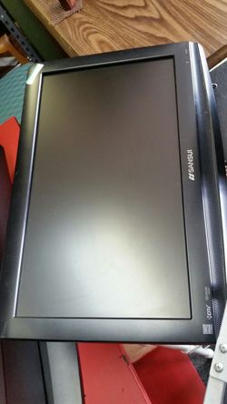 Sansui 19 inch TV with no remote control and no stand wall unit is attached