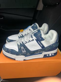 Louis Vuitton LV Trainer Sneakers Denim Blue