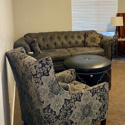 Elegant Sofa & Armchair