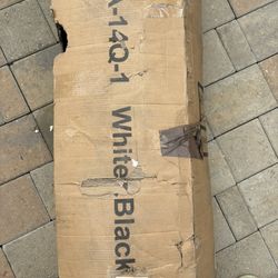 Queen Mattress, 14 inch Hybrid Gel Memory Foam Mattress, Medium Firm Support, Pressure Relief, White and Black