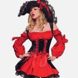 Ladies Swashbuckler Pirate Wench Fancy HAT for Halloween Party Costume
