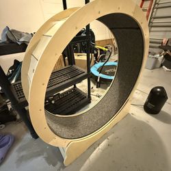 Cat Exercise Wheel – Large Wooden Cat Running Wheel for Indoor Cats