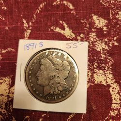 1891 S Morgan Silver Dollar 