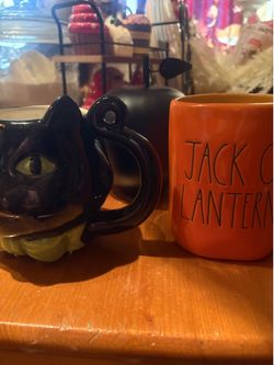 Set of Halloween decor , Rae Dunn mug