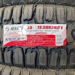 LT 33 1250 24 Haida RT Tires New Set