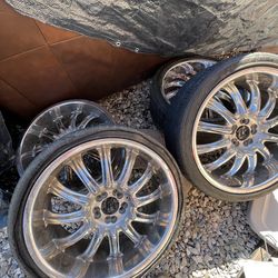 Chrome 20-inch rims