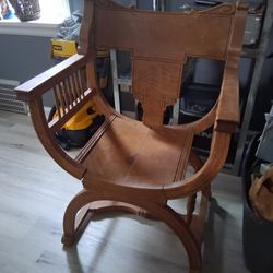 Antique Wooden Armchair