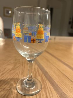 Happy Birthday Wine Glass